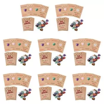 Открытки на День святого Валентина с камнем в форме сердца в подарок для детей, девочек и мальчиков (24ПК)