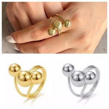 Открытое кольцо Европейские и американские ювелирные изделия Кольцо Love Hug Ретро Мода Тенденция Открытое кольцо Подарок золотой