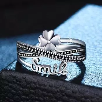 Открытое кольцо Геометрический принт Многослойный Открытый дизайн Украшение в стиле креста На ощупь