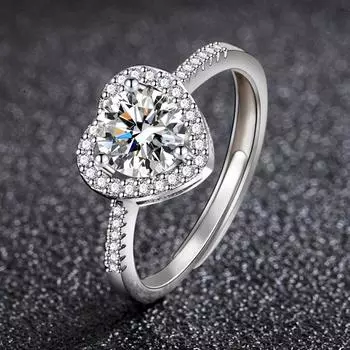 Открытое кольцо из стерлингового серебра 925 пробы с имитацией CZ, штабелируемое кольцо с платиновым покрытием, браслеты вечности для женщин