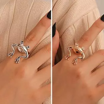 Открытое кольцо, очаровательное полированное износостойкое кольцо на кулак, винтажное кольцо с изображением животного, открытое кольцо, ювелирные аксессуары серебряный