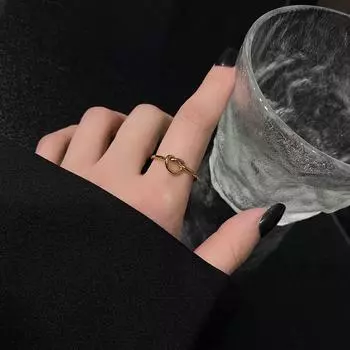 Открытое кольцо, регулируемый размер, креативное кольцо излома, индивидуальное кольцо для девочек