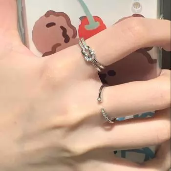 Открытое кольцо с бриллиантом Twiste, женское модное стильное универсальное кольцо с геометрическим рисунком, сетчатое красное ювелирное изделие