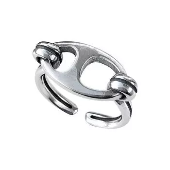 Открытое одинарное кольцо женское модное панк-дизайн полое милое большое кольцо в виде носа свиньи Opening Adjustable