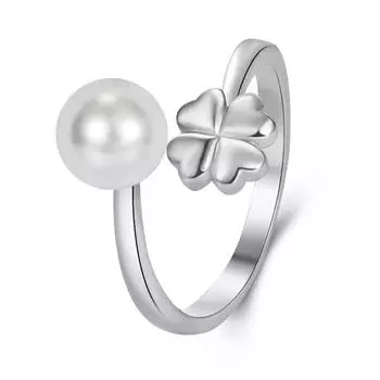 Открытое регулируемое жемчужное кольцо, простое ювелирное кольцо с нишей, темпераментом