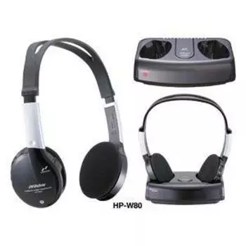 Открытые беспроводные наушники JVC с передатчиком HP-W80