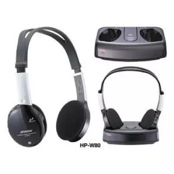 Открытые беспроводные наушники JVC с передатчиком HP-W80
