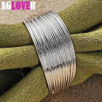 Открытые многострочные кольца из стерлингового серебра 925 пробы