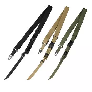 Открытый 3-точечный ремень, регулируемый ремень для винтовки, плечевой ремень с металлической пряжкой, ремень для охоты хаки