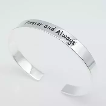 Открытый браслет Корейские ювелирные изделия Посеребренный модный браслет День матери Подарок на день рождения Adjustable size