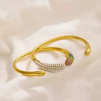 Открытый браслет Wantan, женский браслет из титановой стали с жемчугом и жемчугом высокого уровня