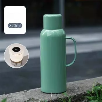 Открытый чайник из нержавеющей стали 316 с фиксатором, масляный спрей, портативный автомобильный чайник для альпинизма, изоляционный чайник для путешествий, чайник с простой ручкой 850ml красный