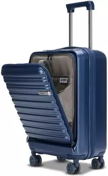 Открытый чехол для переноски с расширением спереди Hinomoto YKK Zipper S 45L [Bargiotti] чемодан, функциональный, открытый, сумка для ручной клади, ABS+PC, ударопрочный, бесшумный,