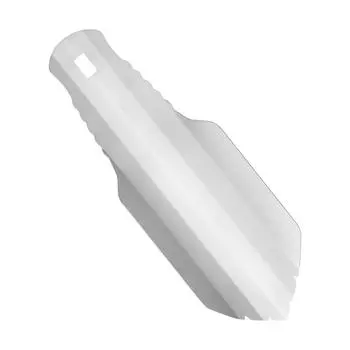 Открытый чистый титановый шпатель, инструмент для кемпинга, портативная лопата, сверхлегкая ручная кладь для раскопок серебряный