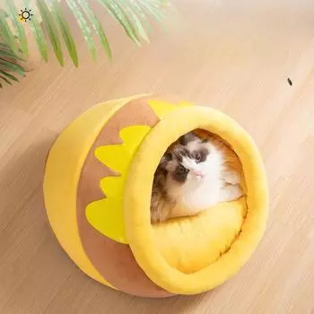 Открытый домик для кошек Honeypot, универсальный домик для кошек на все времена года, домик для кошек, зимние теплые товары для животных S