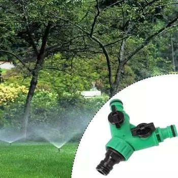 Открытый двойной Y-образный клапан водопроводный кран разветвитель садовый шланг соединитель с переключателями клапаны для озеленения посадки орошения A