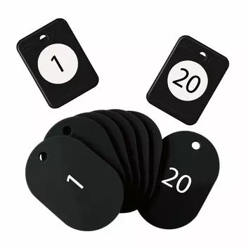 Открытый Индустриальный Гардеробный Билет 20 Пар Черный Нет. 1-20 БФ-150-БК