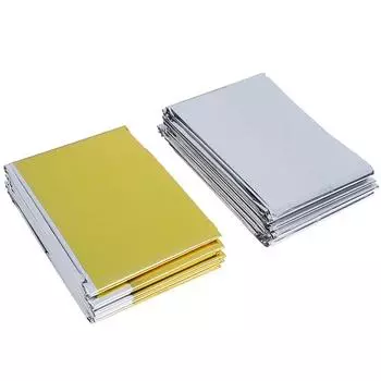 Открытый кемпинг аварийный холодостойкий водонепроницаемый одеяло палатка выживания спасение серебряный