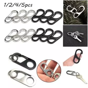Открытый мини-инструмент для выживания, брелок, зажим для EDC, карабин для снаряжения, брелок для ключей с пряжкой