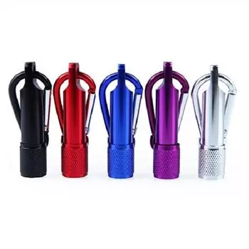 Открытый мини светодиодный фонарик карабин зажим брелок портативный спортивный фонарь лампа M зелёный