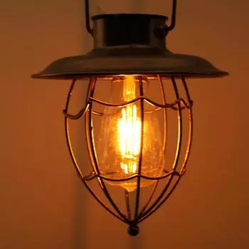 Открытый подвесной солнечный свет водонепроницаемый фонарь светодиодный ретро фонарь для сада