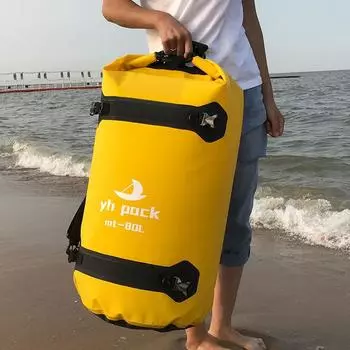 Открытый полностью водонепроницаемая сумка для езды на велосипеде, дорожная сумка для мотоцикла, непромокаемая сумка 40L чёрный