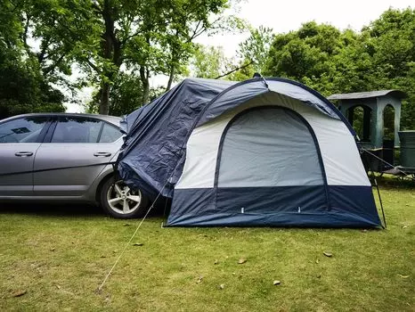 Открытый портативный водонепроницаемый внедорожник автомобиль задний багажник кемпинг палатка для 3 человек