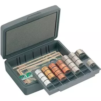 Открытый промышленный кассовый ящик Простой сейф М-20 серый