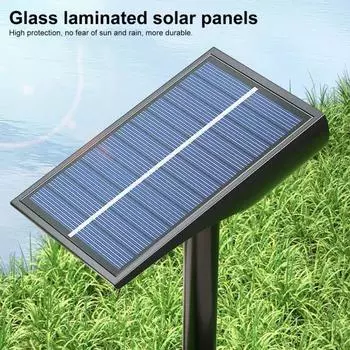 Открытый садовый солнечный точечный светильник, супер яркий, высокий люмен, простой в установке, водонепроницаемый, с автоматическим включением/выключением, солнечный ландшафтный светильник зелёный