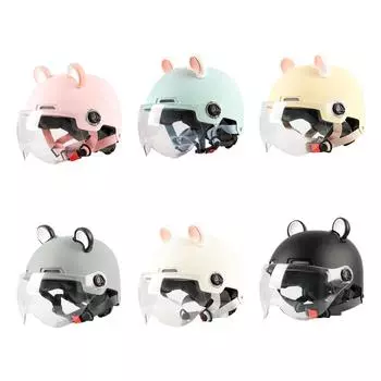 Открытый шлем для мопеда, модный солнцезащитный козырек, аксессуары, полушлем для уличного мопеда, чоппера, электрических мотоциклов для взрослых бежевый