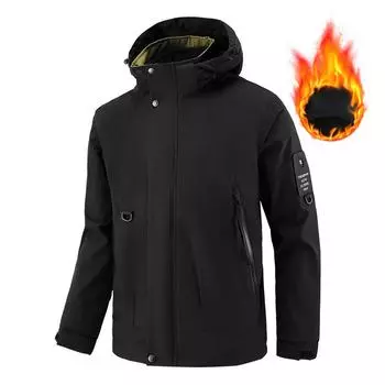 Открытый штурмовой костюм мужская куртка куртка мужская с капюшоном ветрозащитная водонепроницаемая куртка однотонная мужская 8XL