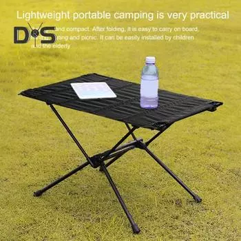 Открытый складной стол из ткани Оксфорд, легкий, прочный, из алюминиевого сплава, для кемпинга, пешего туризма, пикника, барбекю, портативный складной стол армия зеленый