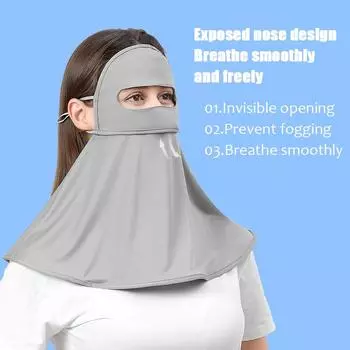 Открытый солнцезащитный крем для гольфа, солнцезащитный нагрудник из ледяного шелка, мужской и женский воротник, рыбалка, езда, защита от ультрафиолета, маска для шеи, летняя интегрированная маска для дыхания One Size розовый