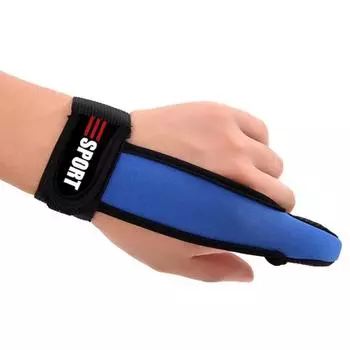 Открытый солнцезащитный крем для рыбалки, перчатки с одним пальцем, противоскользящая варежка для защиты пальцев, 1 шт. free size красный