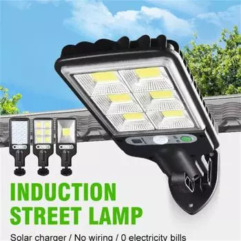 Открытый солнечный малый уличный светильник Водонепроницаемый индукционный садовый светильник Вращающийся кронштейн Садовый светильник Настенный светильник Новая сельская местность