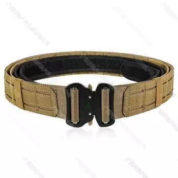 Открытый студенческий двухслойный ремень с функцией поясного уплотнения, мужской плетеный ремень 120cm хаки