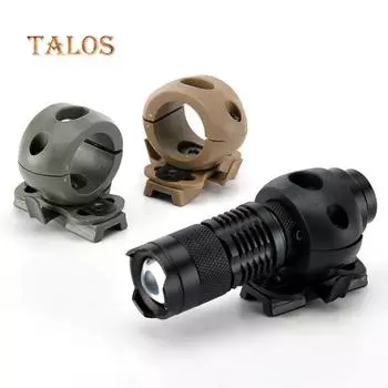 Открытый тактический быстроразъемный держатель фонарика для быстрого шлема для занятий спортом на открытом воздухе чёрный