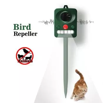 Открытый ультразвуковой солнечный отпугиватель вредителей Инфракрасный датчик Охотник за птицами Dispeller