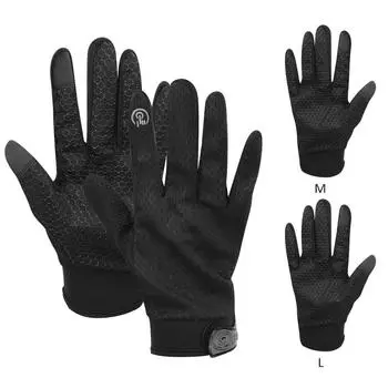 Открытый унисекс Спорт Дышащий Сенсорный Экран Нескользящий Фитнес Велоспорт Альпинизм Полный F M