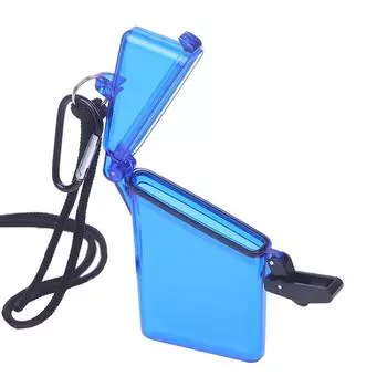 Открытый водонепроницаемый карманы ключ коробка для хранения денег держатель пластиковый корпус синий