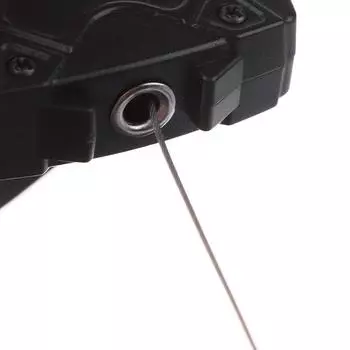 Открытый выдвижной трос тактический брелок с зажимом анти-потерянный держатель для удостоверений личности