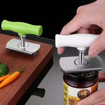 Открывалка для банок, 2 шт. Легкое средство для снятия крышек от бутылок, артрит, легко открывающаяся открывалка для крышек, регулируемая открывалка для консервных банок для пожилых людей с ограниченной прочностью 2pcs Straight peen зелёный