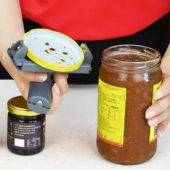 Открывалка для банок из нержавеющей стали, открывалка для банок с артритом, откручивающаяся крышка, открывалка для снятия крышек, регулируемая открывалка для бутылок серый