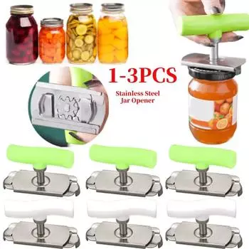 Открывалка для банок Lids Off Открывалка для банок из нержавеющей стали Легкая открывалка для банок при артрите Экономия труда для пожилых людей с артритом green-1pcs