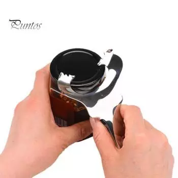 Открывалка для банок Mason для консервных крышек, не оставляет вмятин и повреждений на крышках, открывалка для бутылок из нержавеющей стали, легкое ручное открывание для бутылок, съемник крышек 1pc