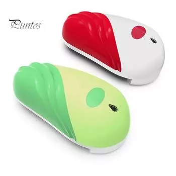 Открывалка для банок, простая в использовании автоматическая электрическая открывалка для бутылок, вращающаяся электрическая открывалка для банок для домашней кухни зелёный