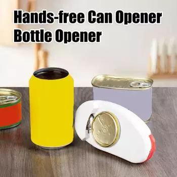 Открывалка для банок, простая в использовании автоматическая электрическая открывалка для бутылок, вращающаяся электрическая открывалка для банок для домашней кухни зелёный