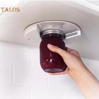 Открывалка для банок с нескользящей многофункциональной удобной рукояткой Удобный съемник для бутылок Ручной гаджет Кухонные принадлежности A