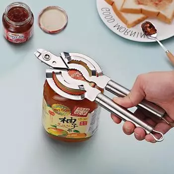 Открывалка для банок с винтовой крышкой, откручивающийся гаечный ключ, открывалка для консервных банок, приспособление для кухонных гаджетов светло-серый