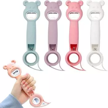 Открывалка для бутылок 4 в 1, многофункциональная открывалка для бутылок с пивом, 4 шт. YSL белый